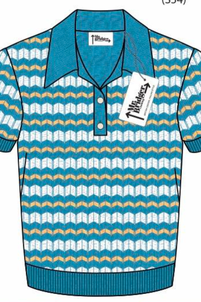 Supreme Fine Gauge Aqua - Polo Knit
