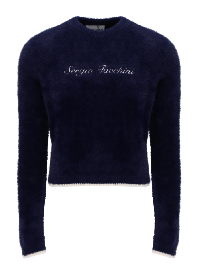 Helena Maritime Blue Brushed Crew Neck - Jumper