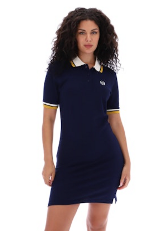 Gianna Maritime Blue / Gardenia - Polo Dress