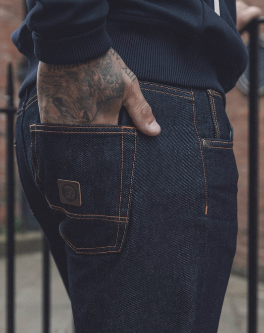 Signature Orange Stitch Zip Fly - Jeans