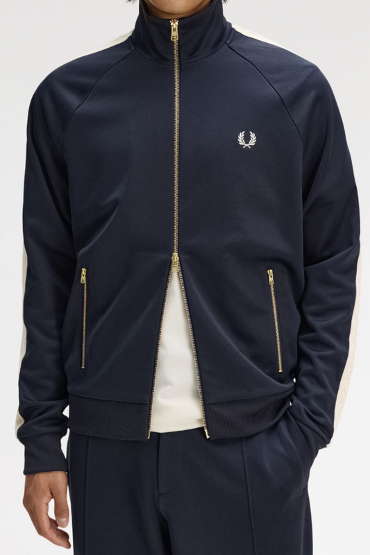 J2331 Cable Taped Navy - Track Jacket