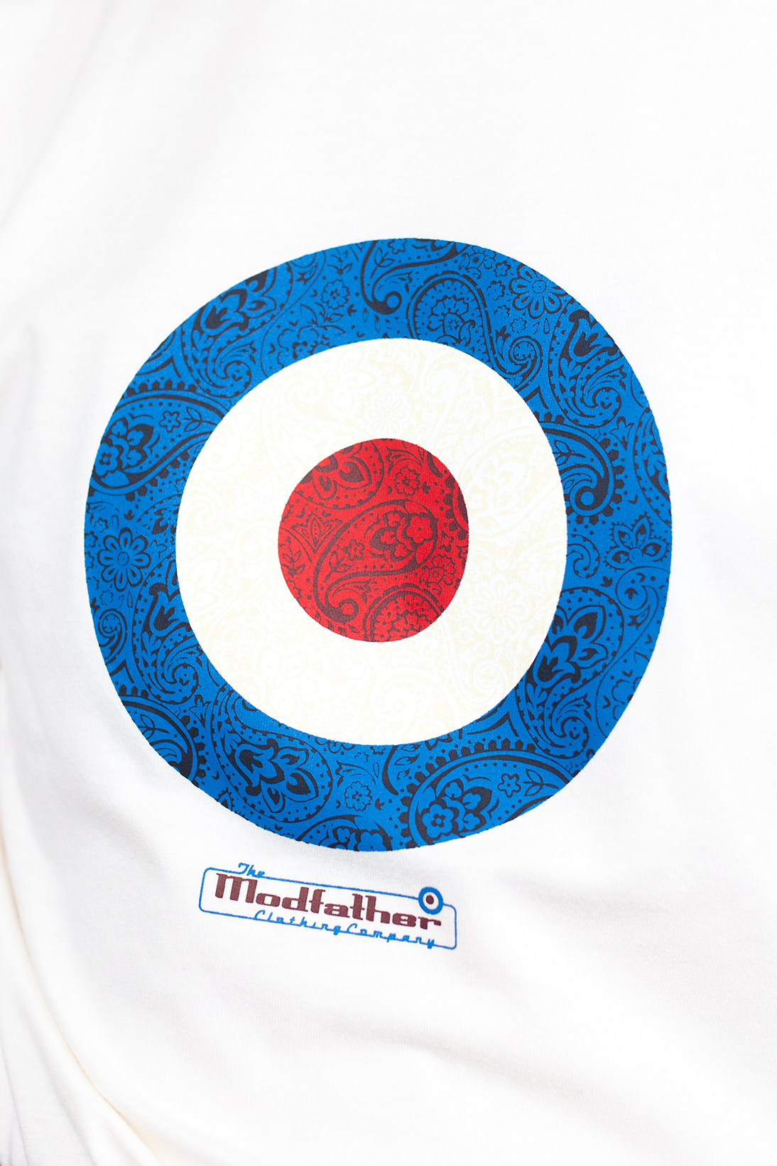 Paisley Target Ecru L/S - T-Shirt