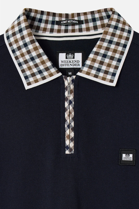 Tipasa Jacquard Rib Navy - Polo