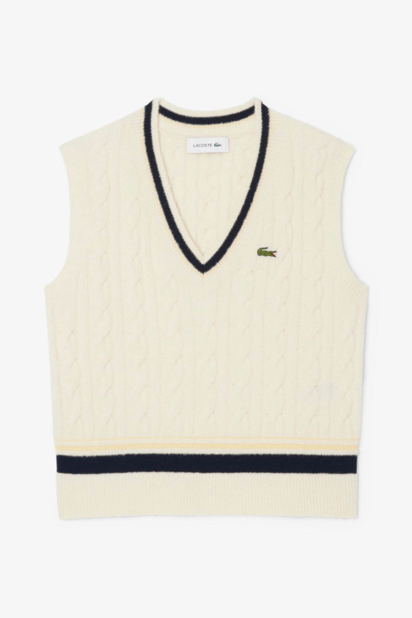 Cable Knit Wool - Sweater Vest