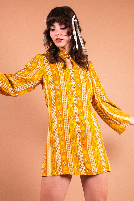 Goldie Tulip Stripe Keyhole Tunic - Dress