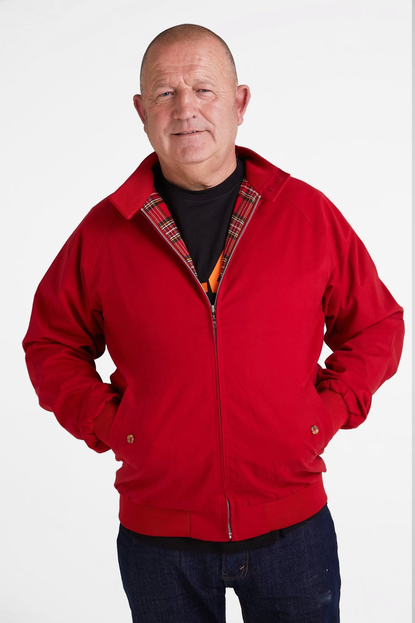 Men's Cherry Red - Harrington Jacket