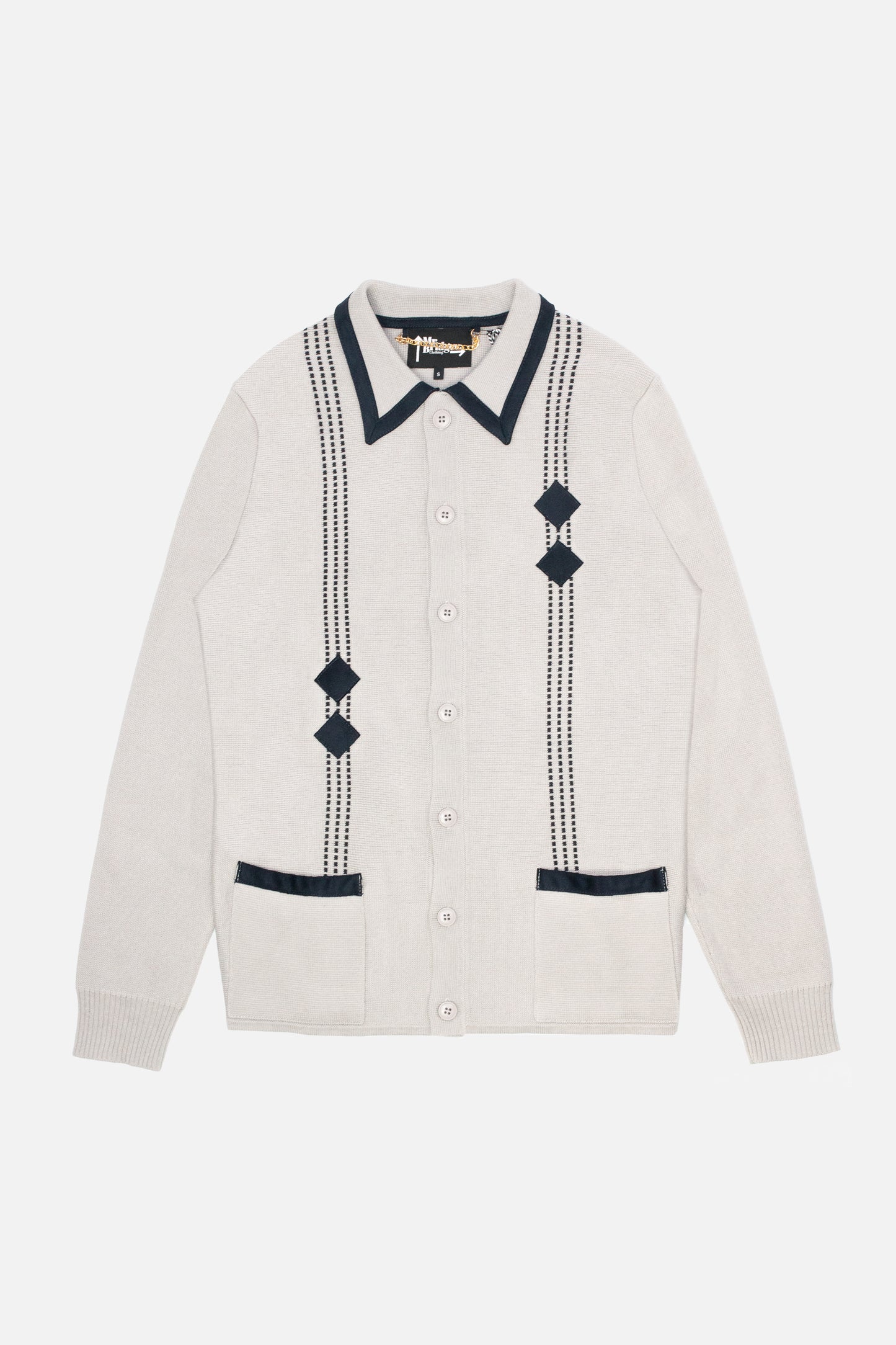 Archive Diamond Dove Grey - Polo Knit
