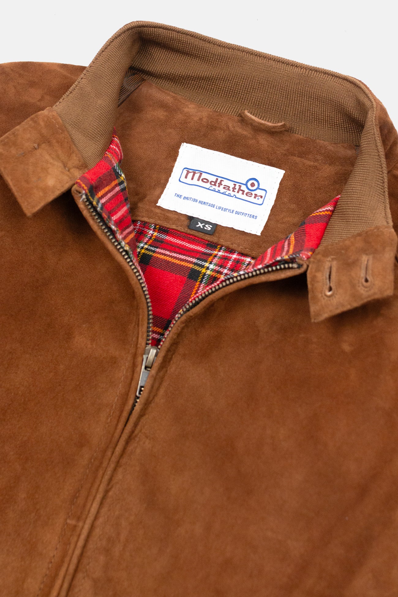 Men’s Premium Suede Tobacco - Harrington Jacket