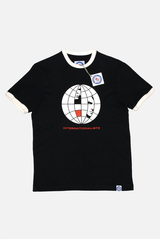 Internationalists Black & Orange Ringer - T-shirt