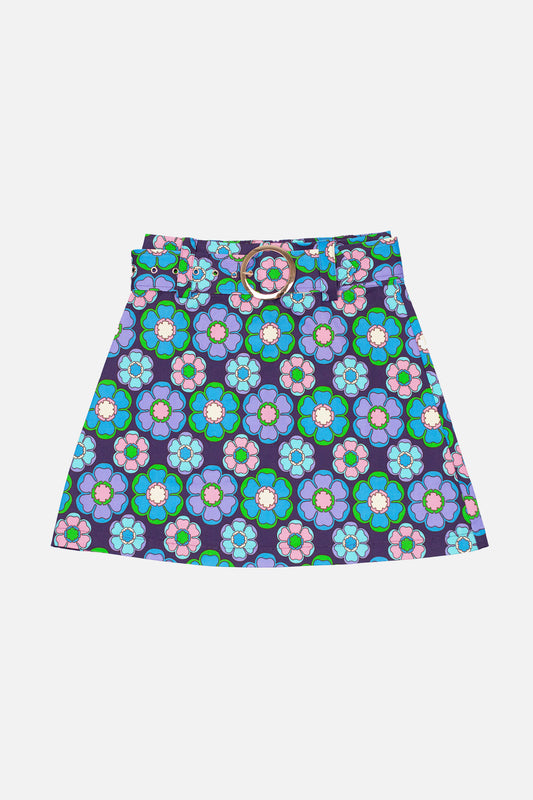 Exclusive 'Cher' Mod Blossom Blue - Skirt