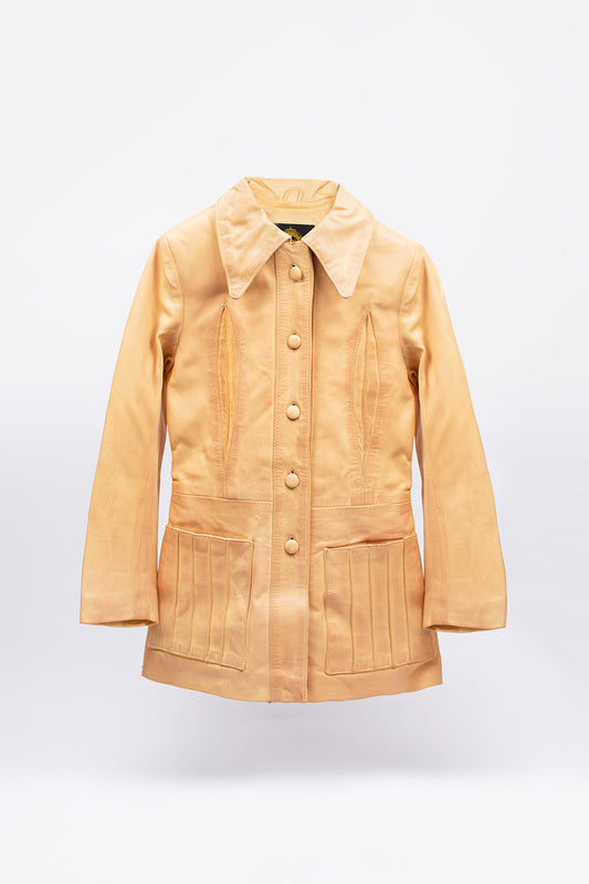The "Avery" Butterscotch - Leather Jacket