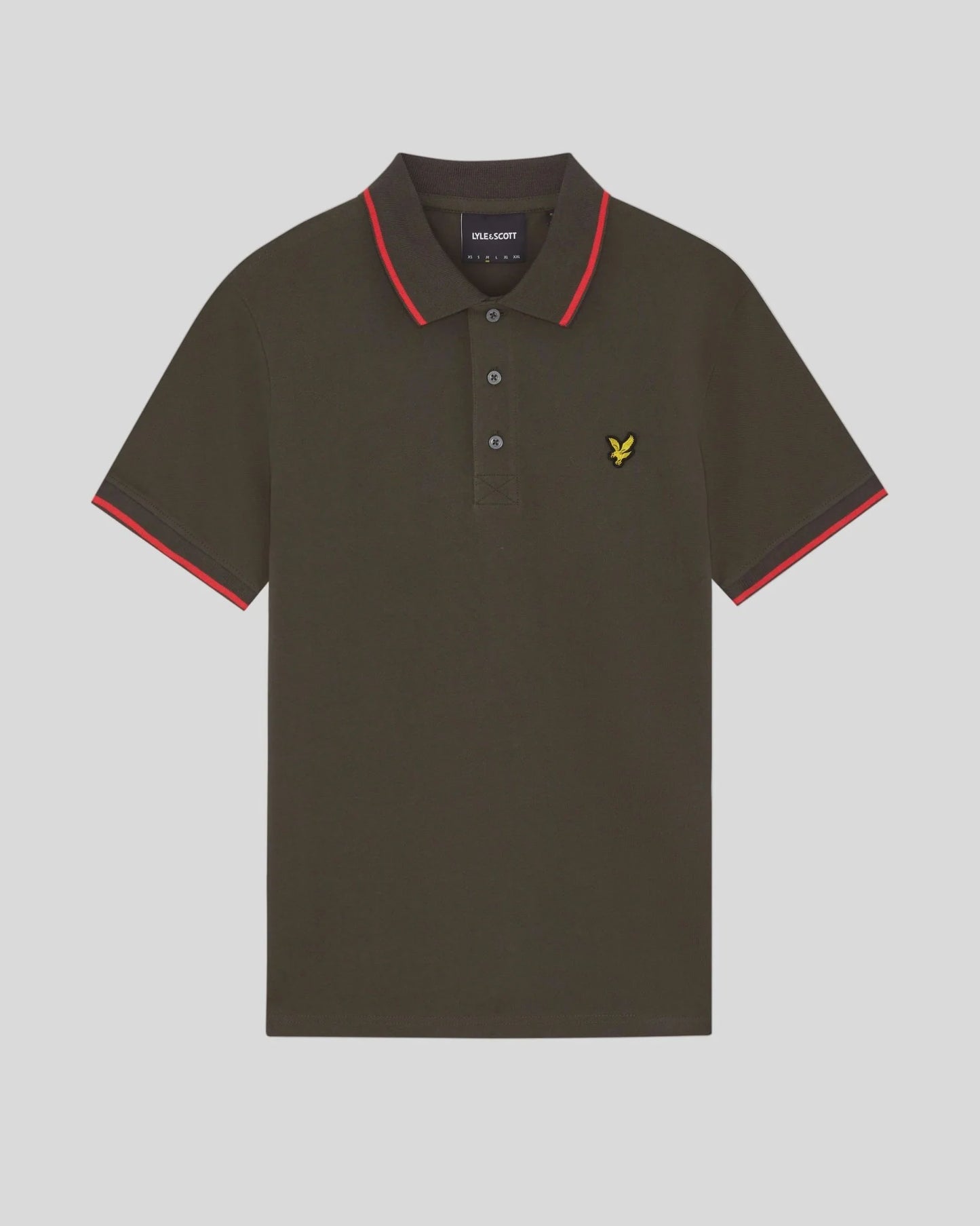 Chocolate and Cherry - Tipped Polo Shirt