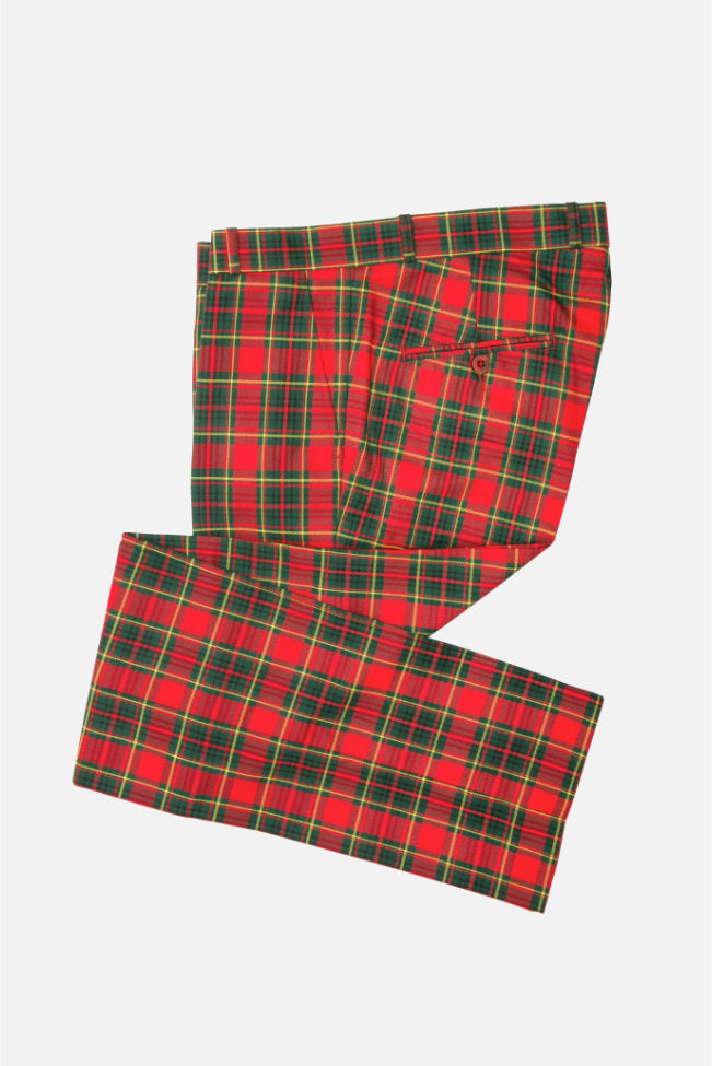 Sta Press Red Tartan - Trousers