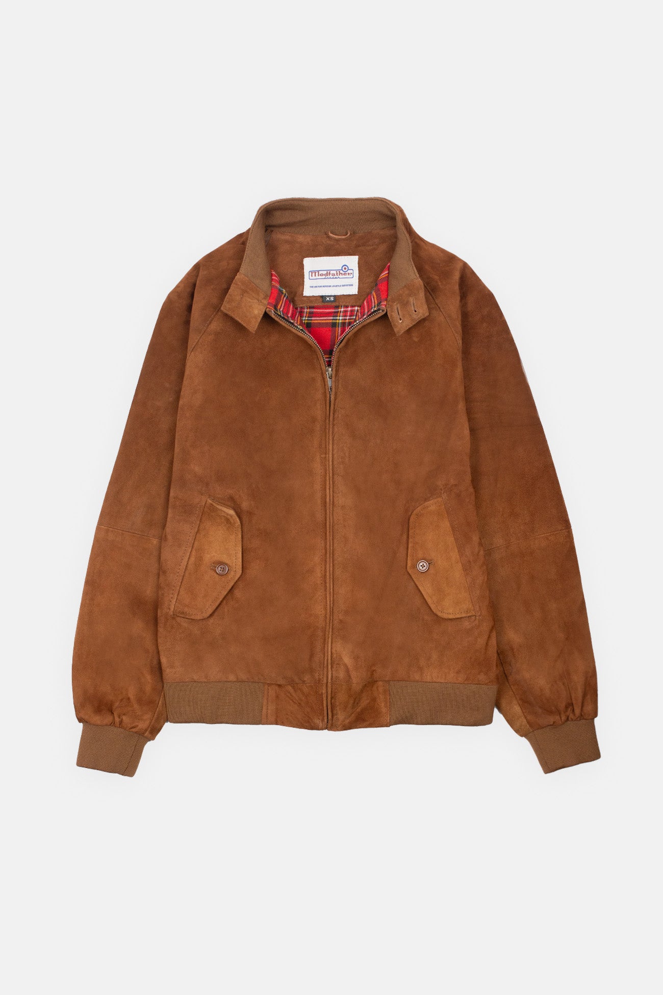 Men’s Premium Suede Tobacco - Harrington Jacket