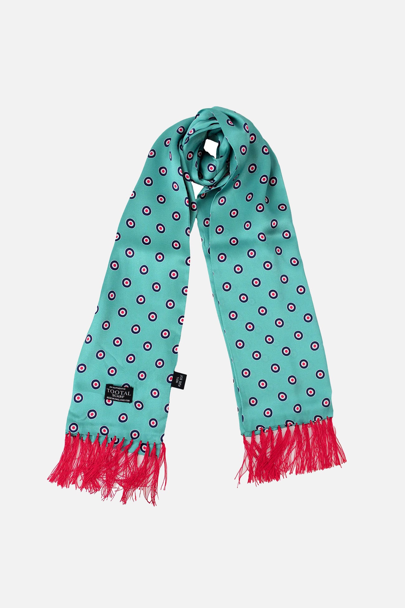 Target Print Airforce Blue - Silk Scarf