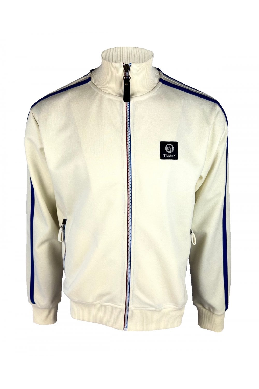 Trojan Ecru Contrast zip - Track Top