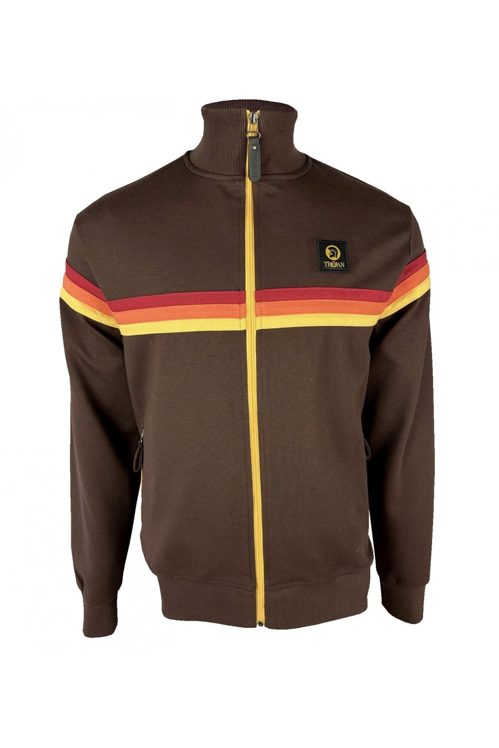 Retro Stripe Chocolate - Track Top