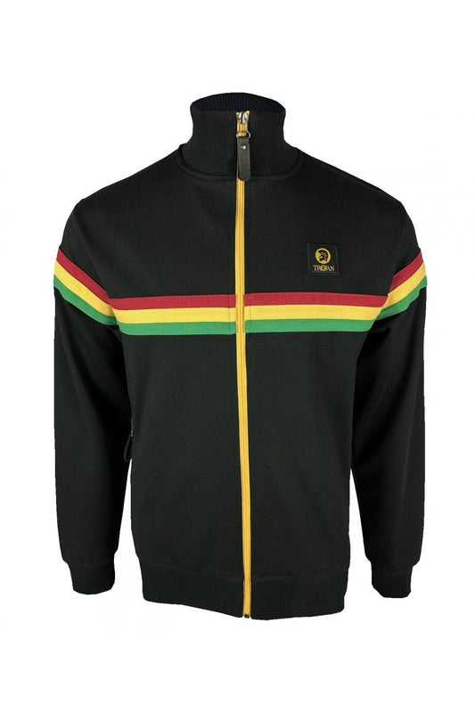Retro Stripe Black - Track Top