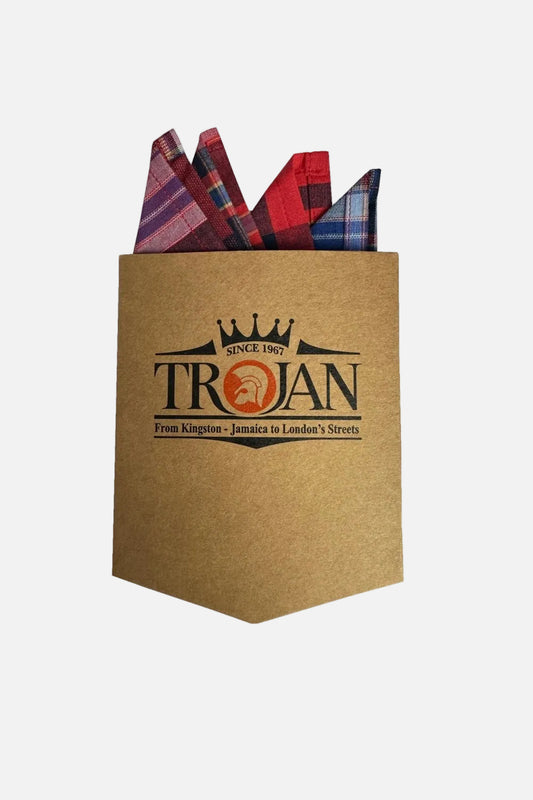 Tartan Check Blood Red Button Down - Shirt