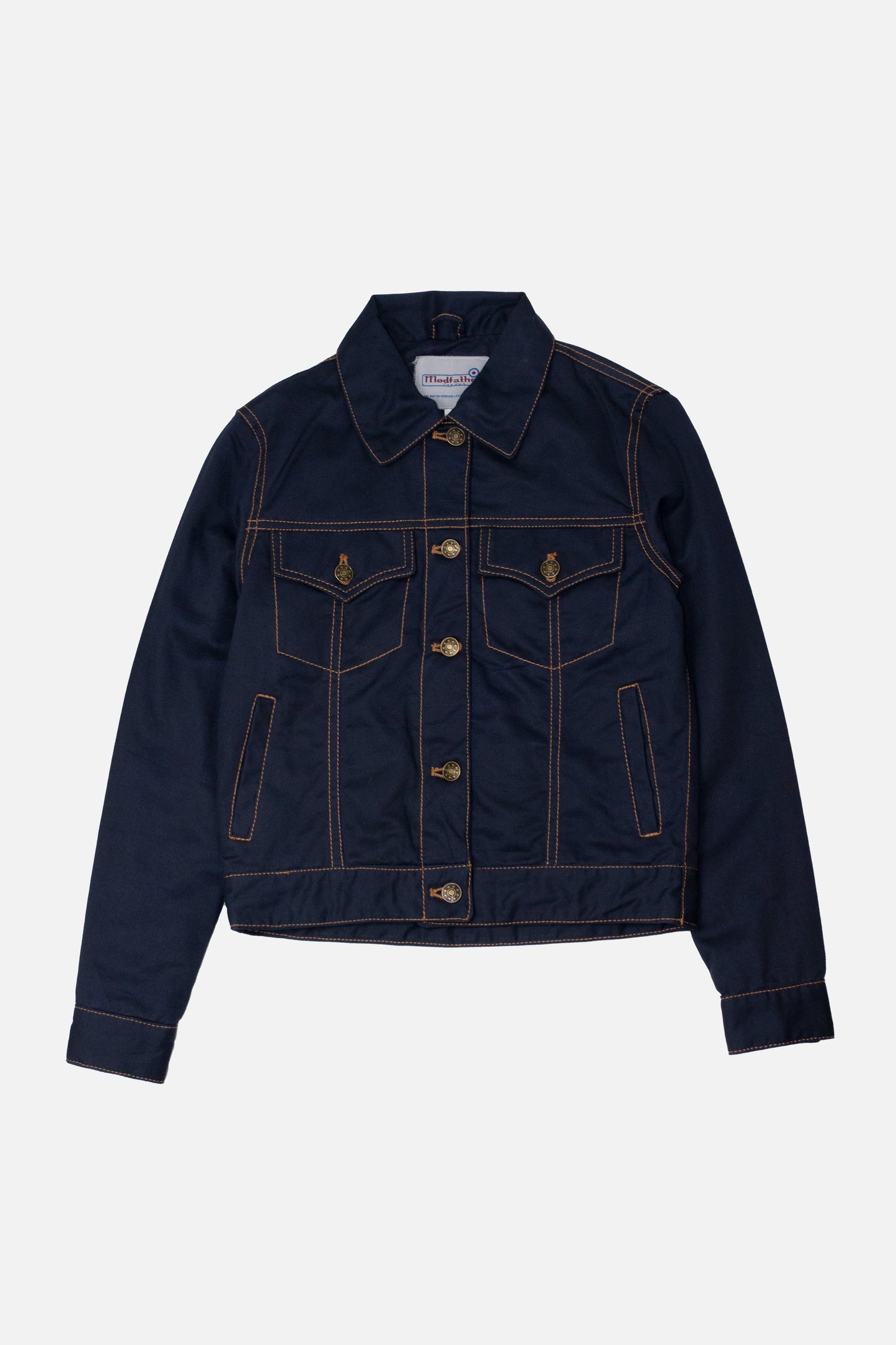 Women's Twill Navy - Trucker Jacket