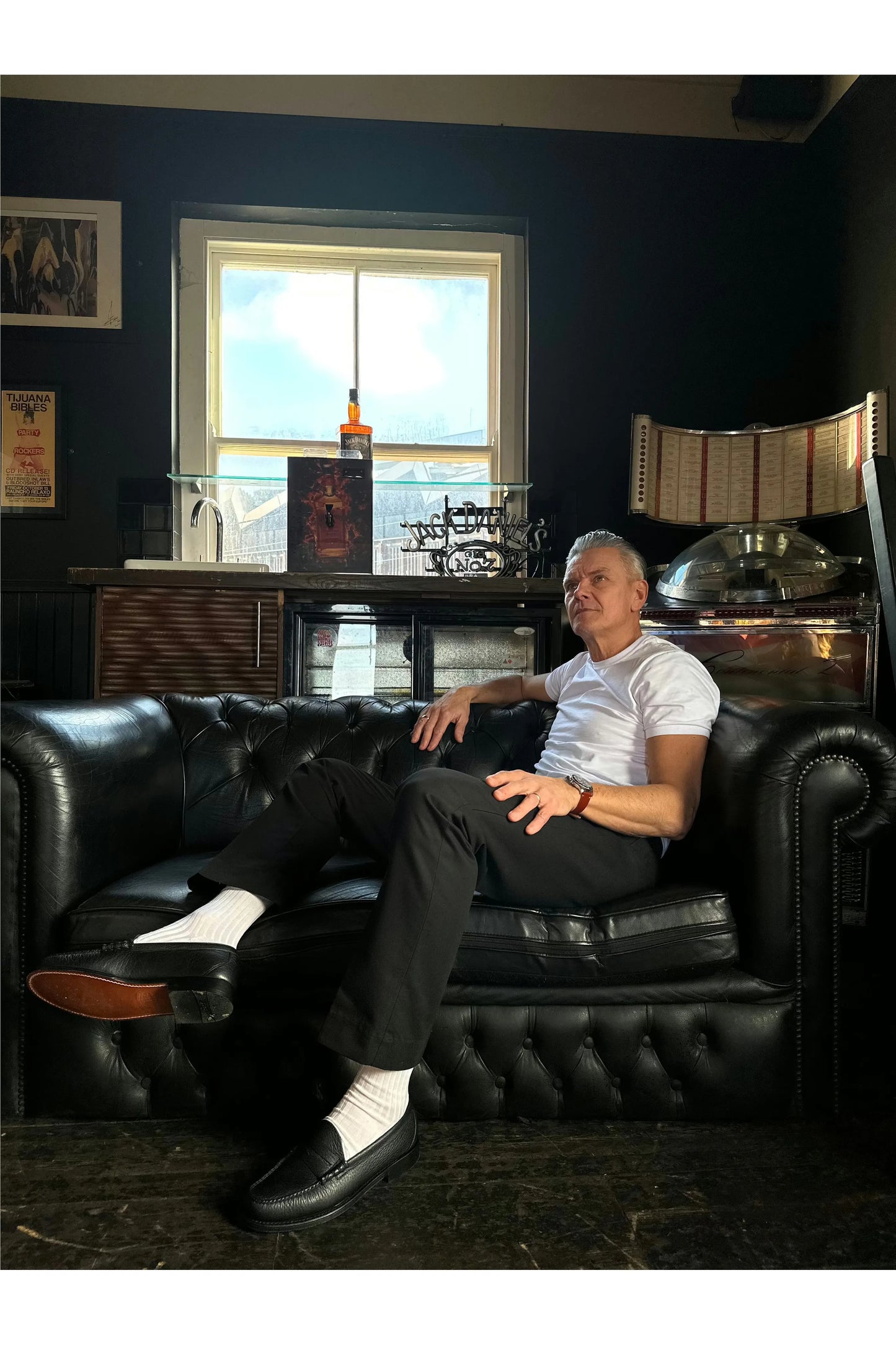 'The Dean' Classic White Crewneck - T-Shirt