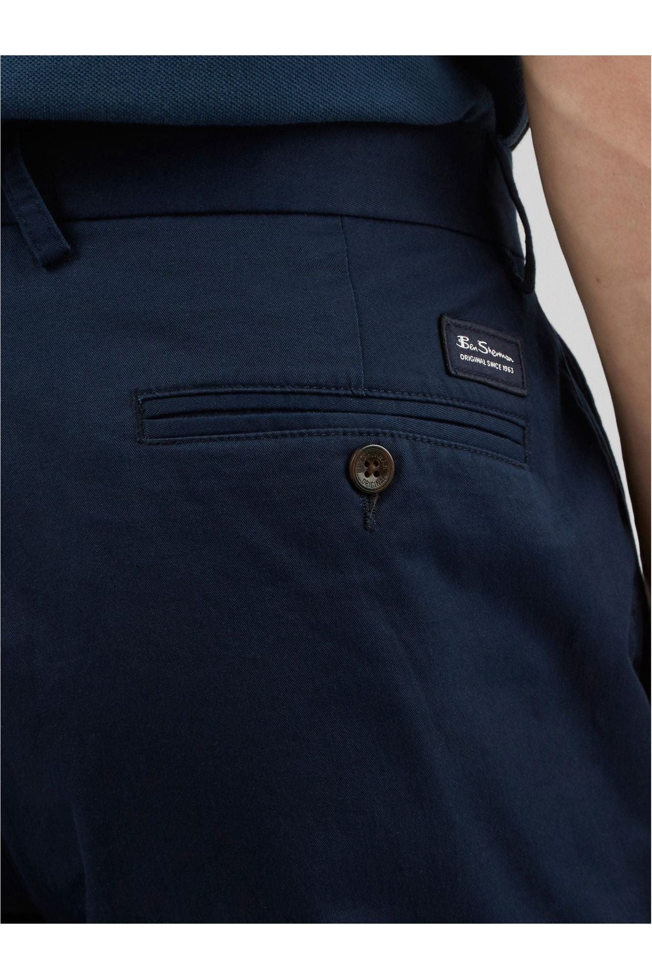 Signature Slim Stretch Chino 025 Dark Navy - Trousers