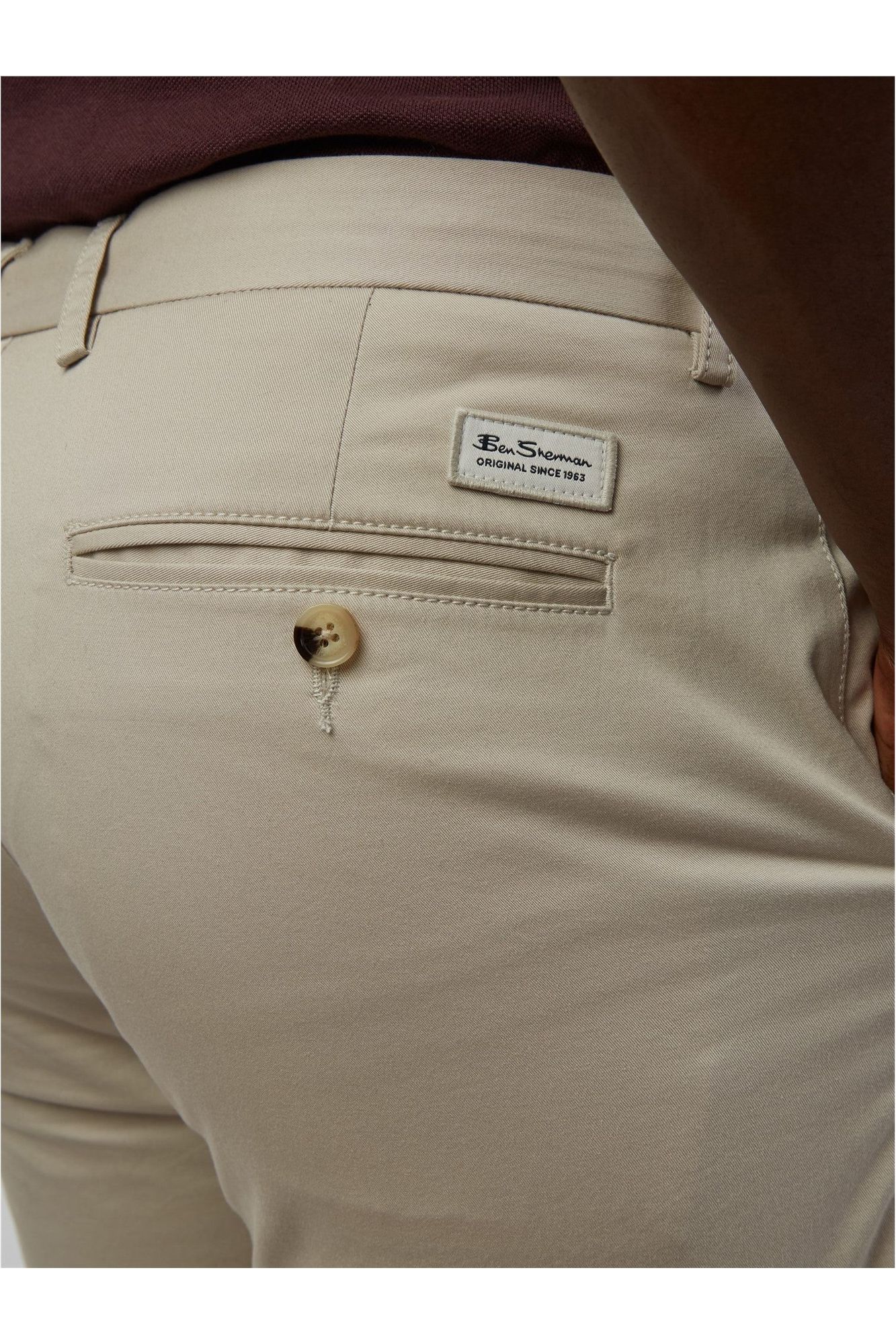 Signature Slim Stretch Chino 030 Putty - Trouser