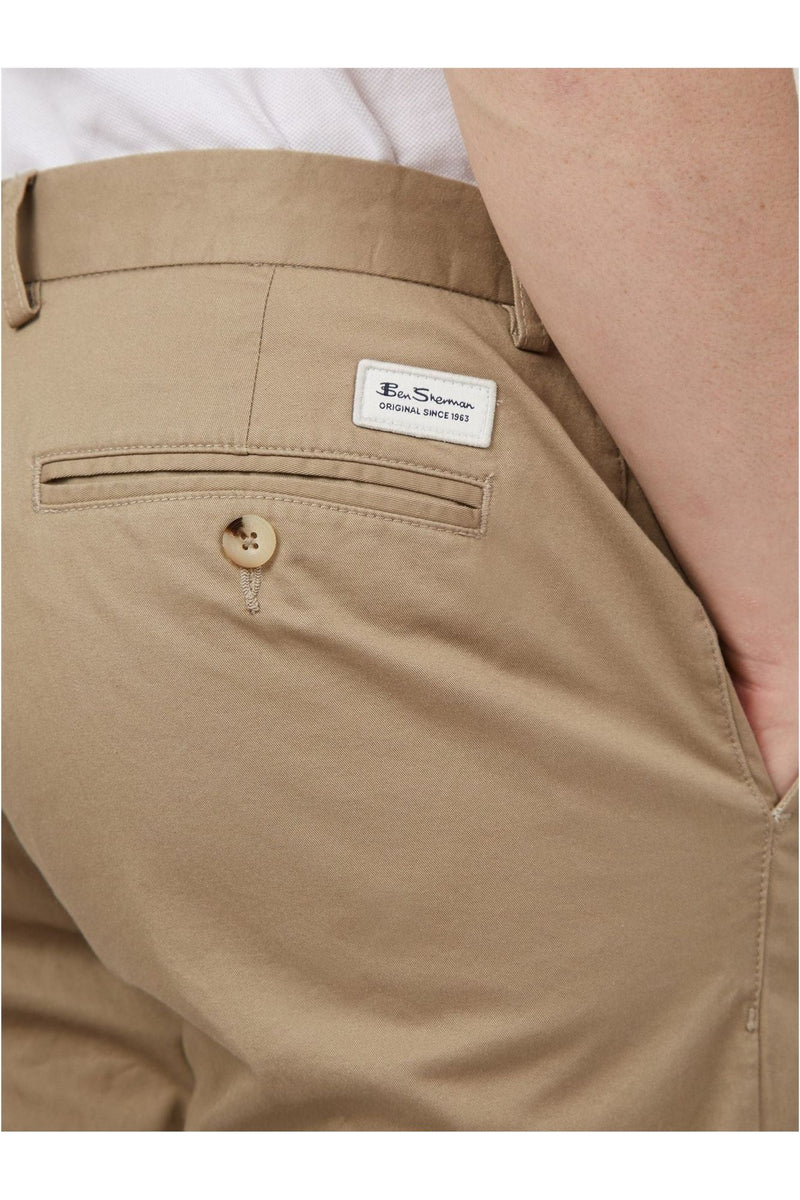Ben Sherman - Signature Slim Stretch Chino 040 Stone - Trouser – The ...
