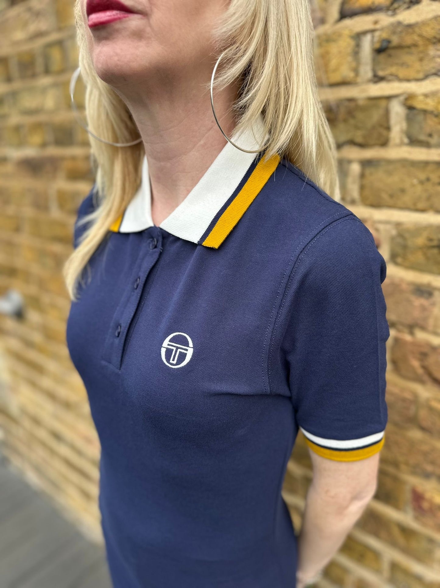 Gianna Maritime Blue / Gardenia - Polo Dress