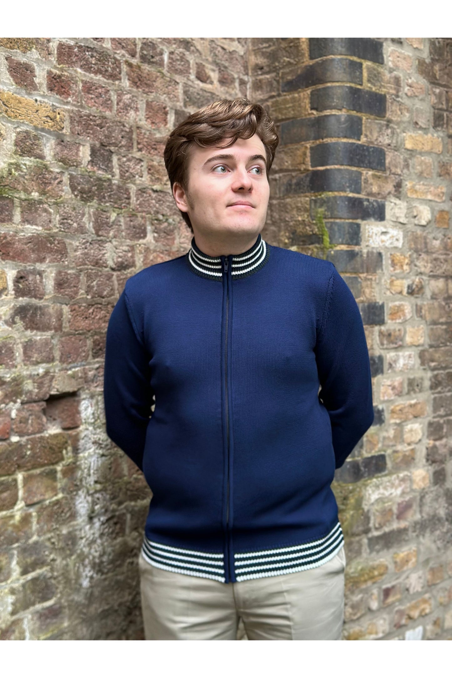 Roe Knitted Navy Blue - Cardigan