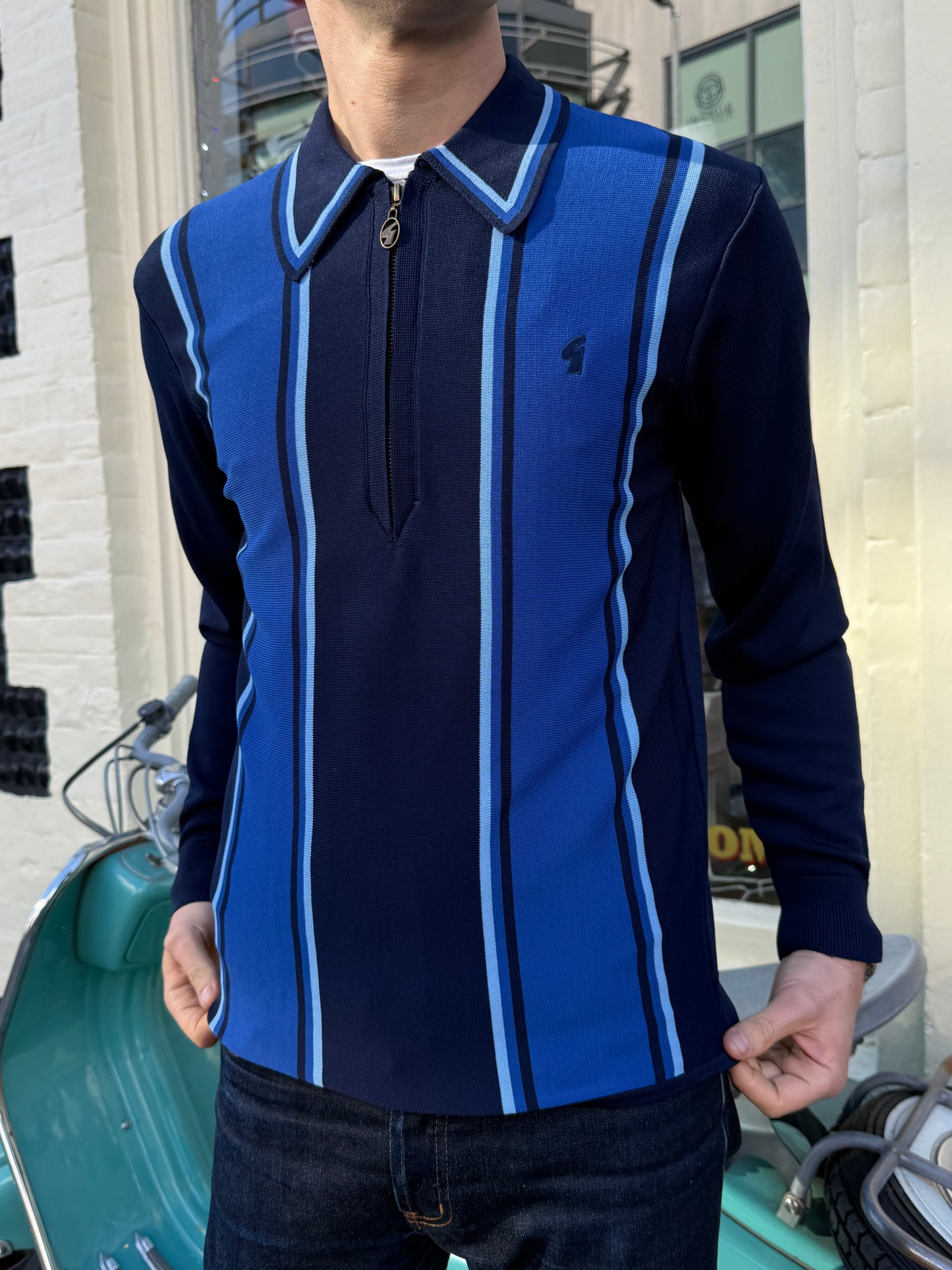 Archive Xander Navy - Polo Knit