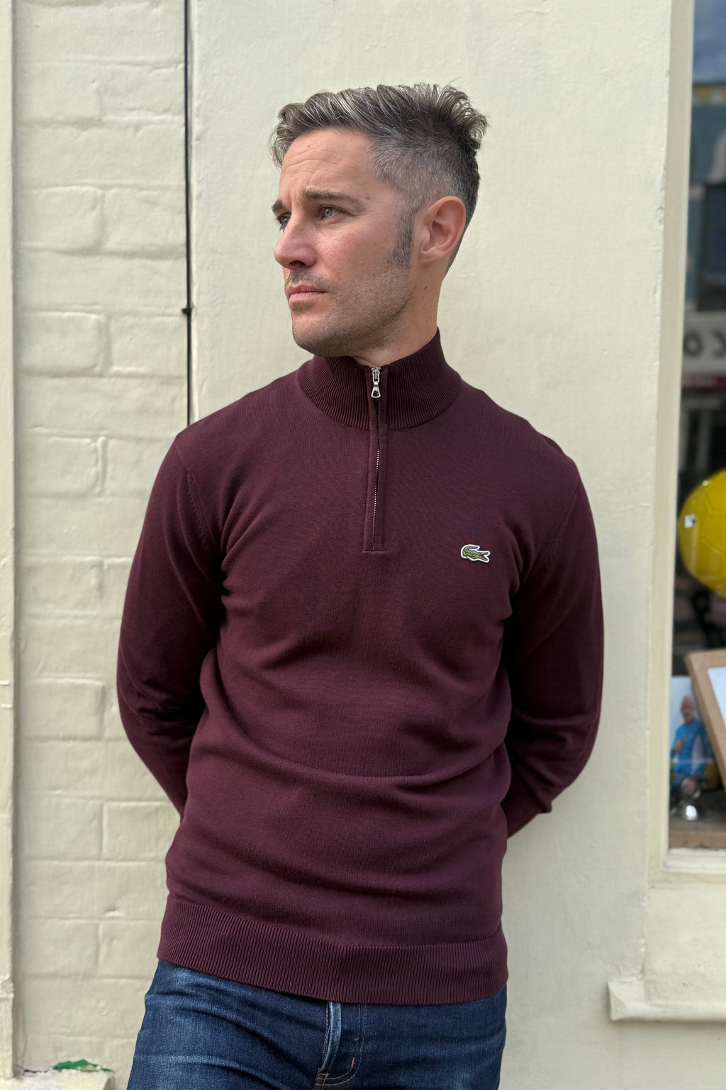Quarter-Zip Dark Burgundy - Sweatshirt
