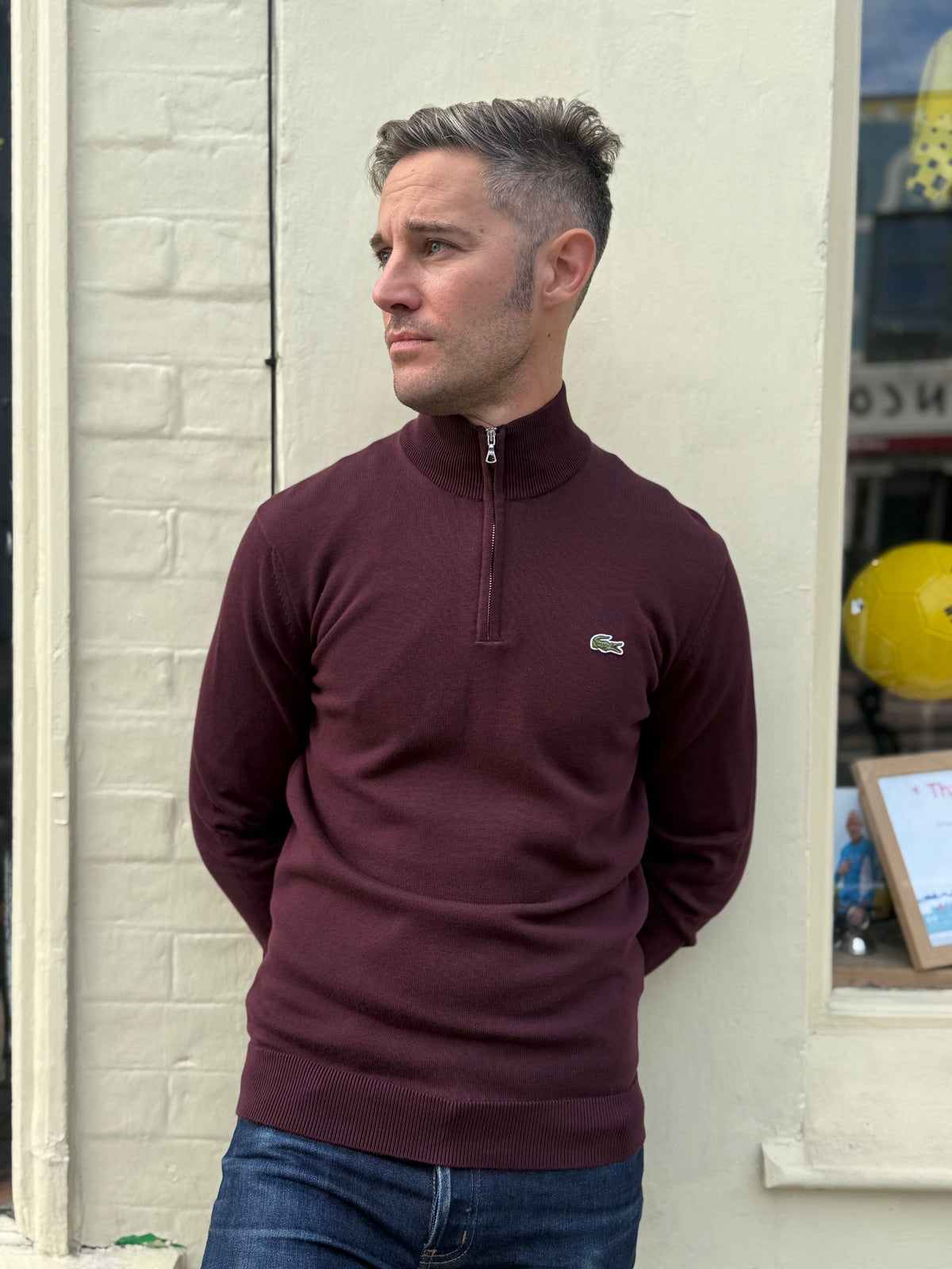 Quarter-Zip Dark Burgundy - Sweatshirt