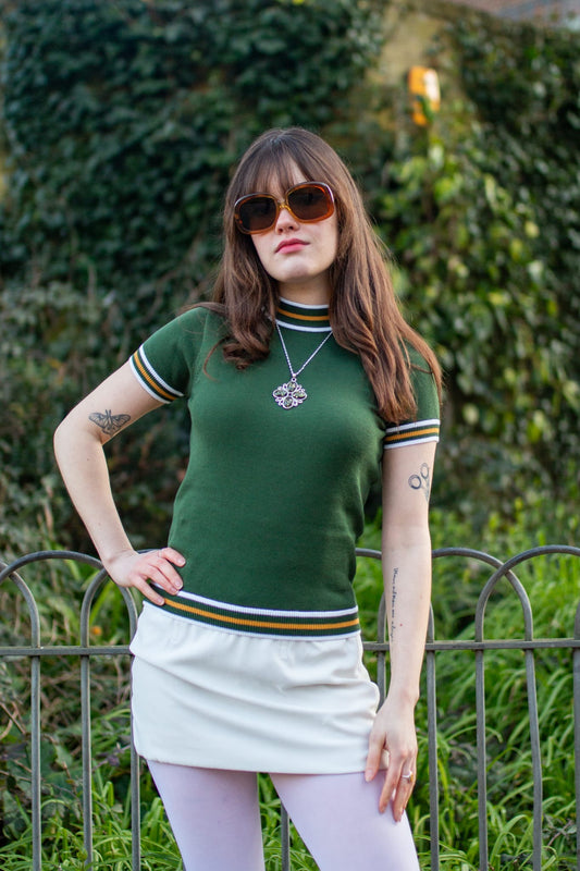 Dorval Forest S/S Knitted - Mock Turtle Neck