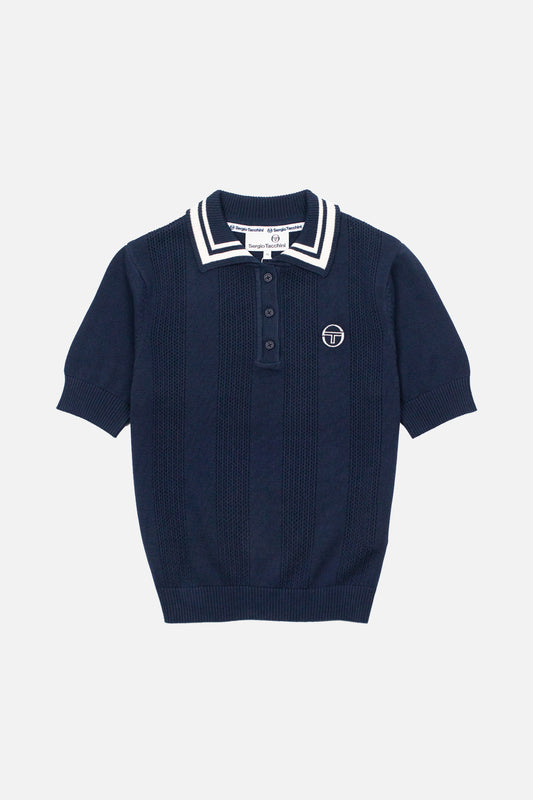 Reggie Navy Blue - Polo Knit