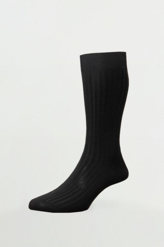 Danvers Cotton English Made Black - Socks