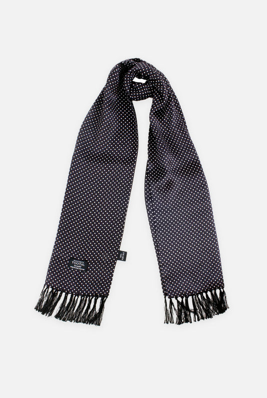 Pin Dot Black - Silk Scarf