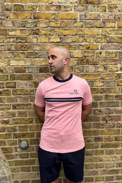 New Supermac Quartz Pink /Maritime Blue - T-Shirt