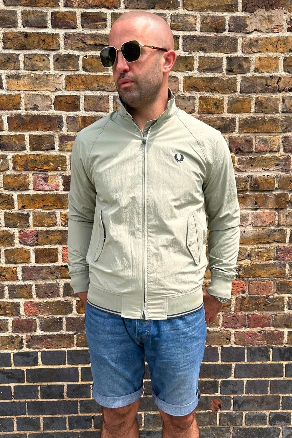 J3330 Crinkle Harrington Seagrass - Jacket