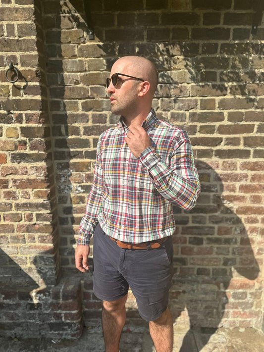 Jenkins Madras Ivy Summer Multi Check - Shirt