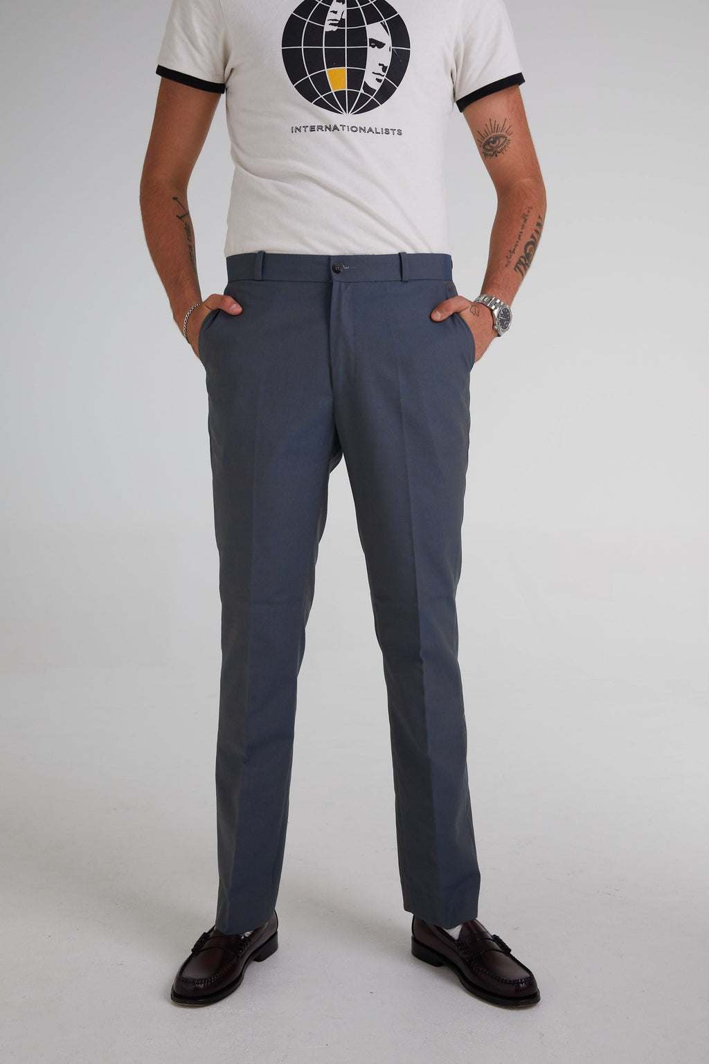 Sta Press Tonic Green / Gold Tonic - Trousers