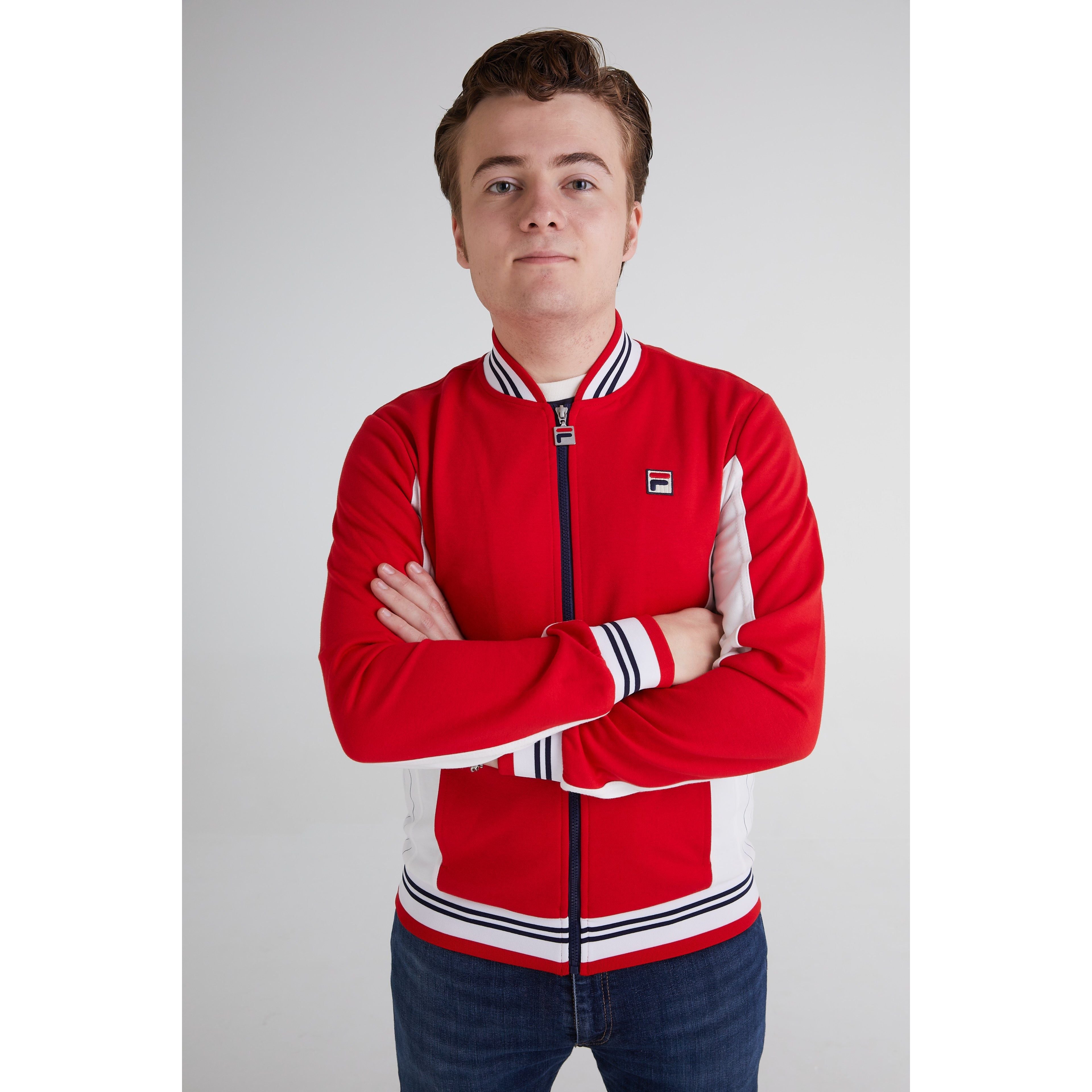Fila Vintage - Settanta Red / White / Navy Track Top – The Modfather Clothing Company
