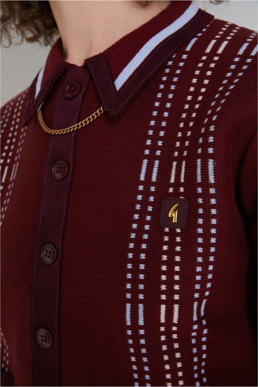 Exclusive Yardi Cardi Cabernet - Polo Knit