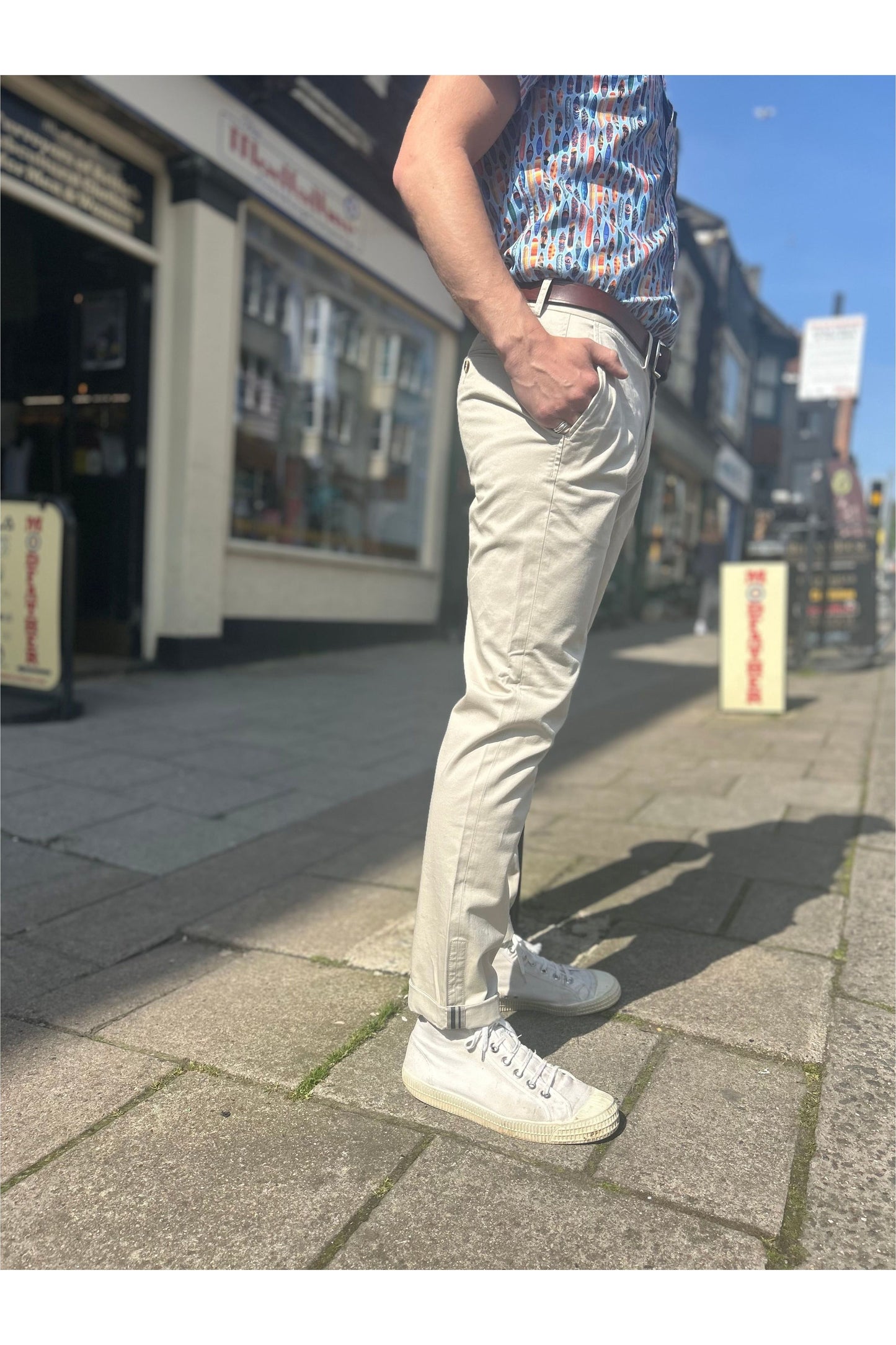 Signature Slim Stretch Chino 030 Putty - Trouser