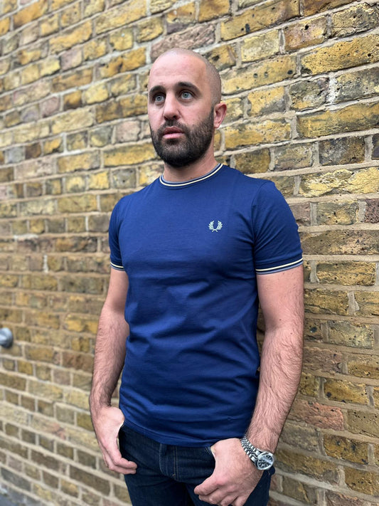 M1588 Twin Tipped French Navy / Champion Gold  - T-Shirt
