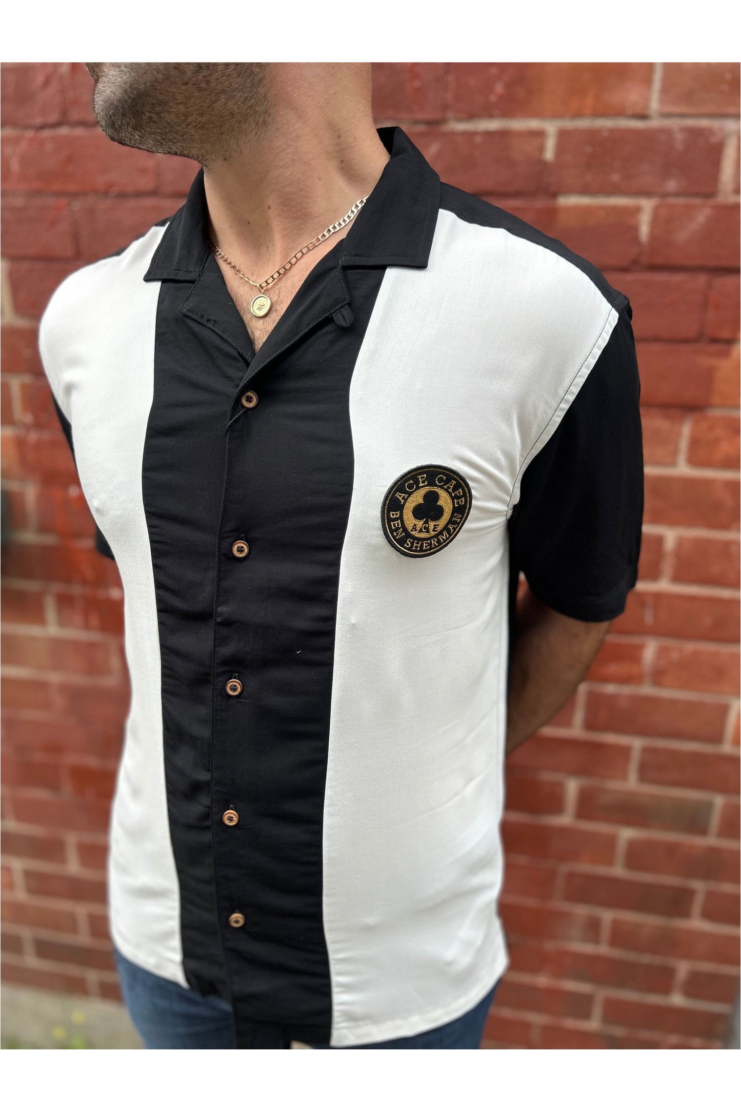 Ace Cafe Black - Bowling Shirt
