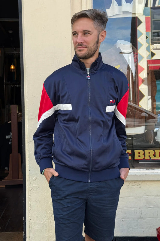 Archive Inspired Albarn Navy / Red / Gardenia - Track Top