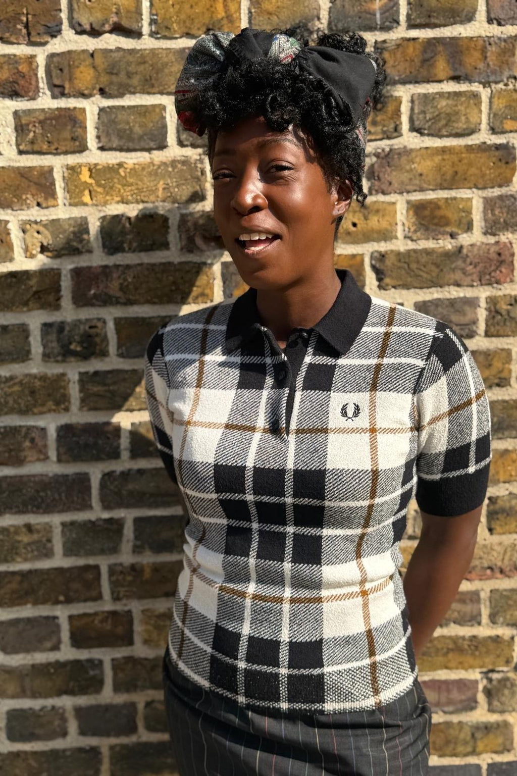 K3157 Bouclé Tartan - Knitted Shirt