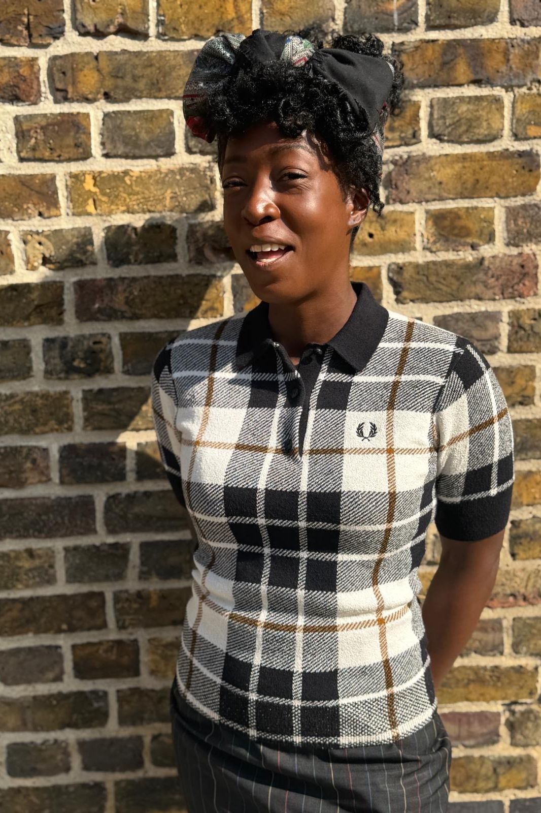 K3157 Bouclé Tartan - Knitted Shirt