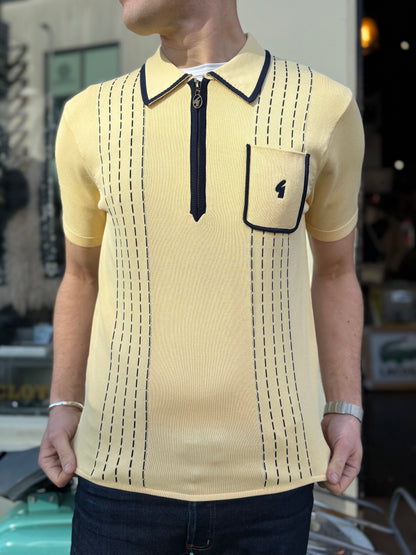 Archive Darron S/S Lemon - Polo Knit